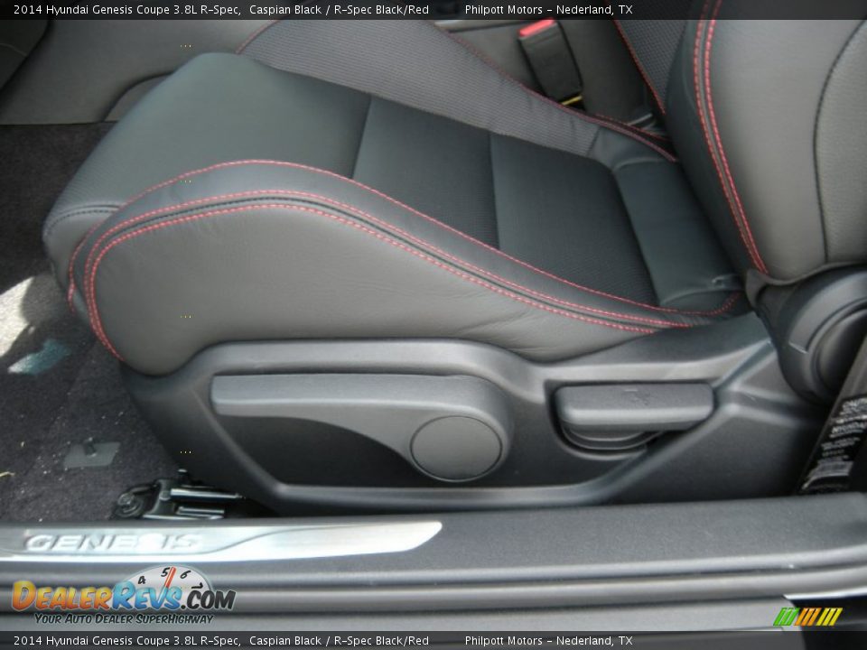 2014 Hyundai Genesis Coupe 3.8L R-Spec Caspian Black / R-Spec Black/Red Photo #23