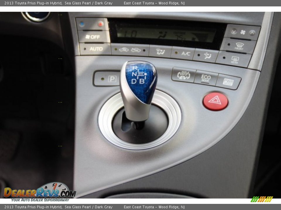 2013 Toyota Prius Plug-in Hybrid Sea Glass Pearl / Dark Gray Photo #15