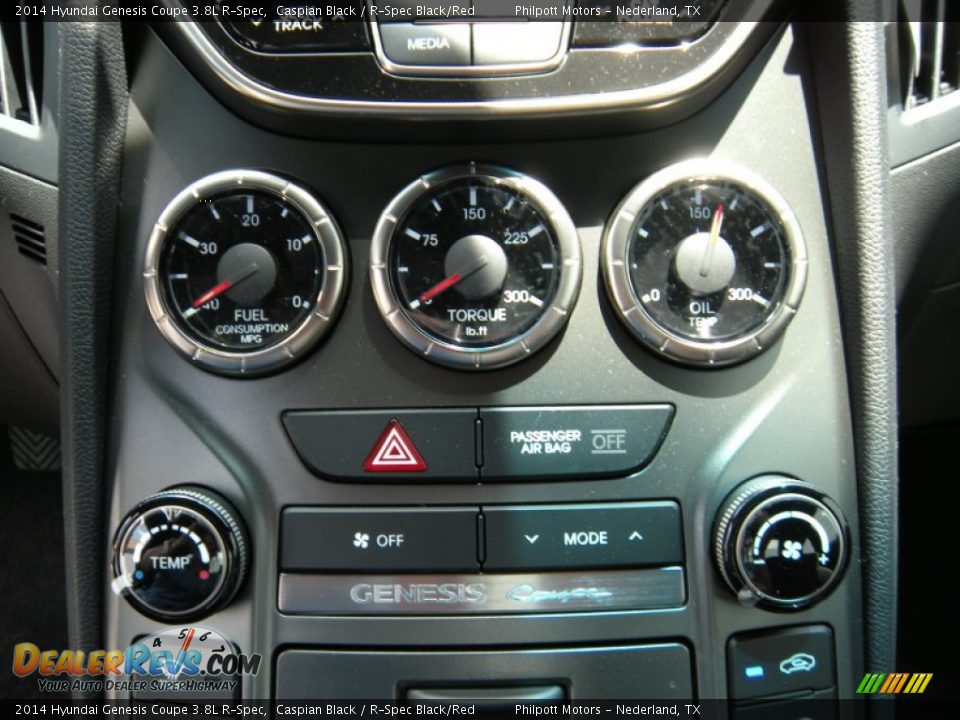 2014 Hyundai Genesis Coupe 3.8L R-Spec Caspian Black / R-Spec Black/Red Photo #29