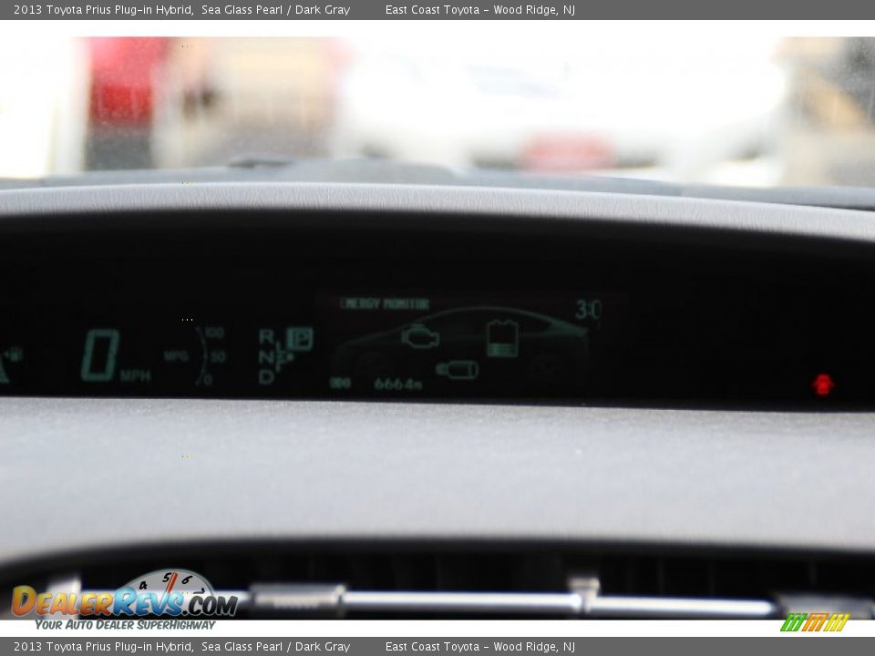 2013 Toyota Prius Plug-in Hybrid Sea Glass Pearl / Dark Gray Photo #17