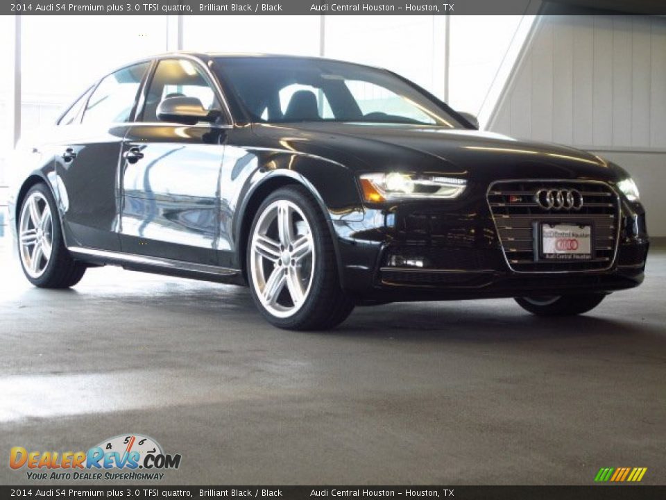 2014 Audi S4 Premium plus 3.0 TFSI quattro Brilliant Black / Black Photo #1