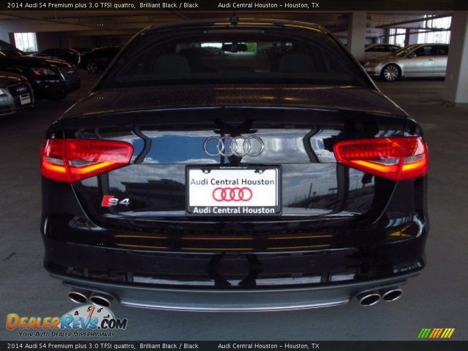 2014 Audi S4 Premium plus 3.0 TFSI quattro Brilliant Black / Black Photo #3
