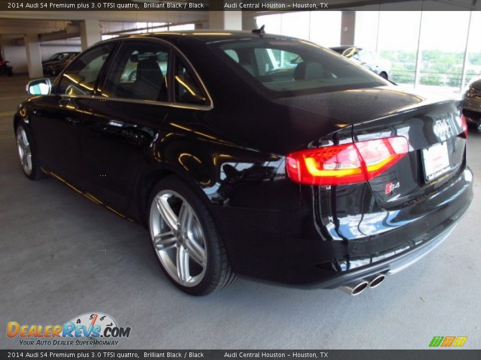 2014 Audi S4 Premium plus 3.0 TFSI quattro Brilliant Black / Black Photo #4
