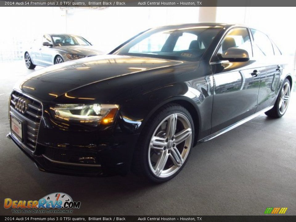 2014 Audi S4 Premium plus 3.0 TFSI quattro Brilliant Black / Black Photo #5
