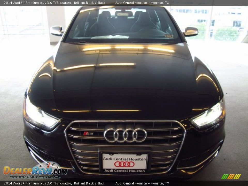 2014 Audi S4 Premium plus 3.0 TFSI quattro Brilliant Black / Black Photo #6