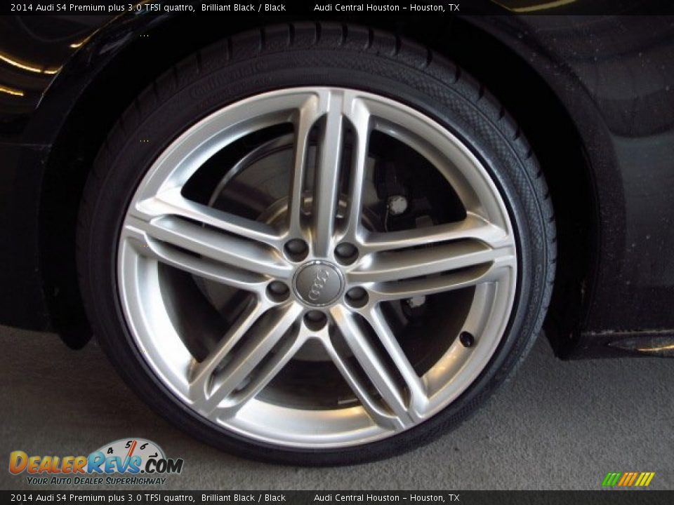 2014 Audi S4 Premium plus 3.0 TFSI quattro Brilliant Black / Black Photo #7