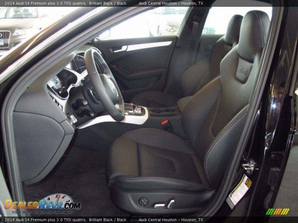 2014 Audi S4 Premium plus 3.0 TFSI quattro Brilliant Black / Black Photo #11