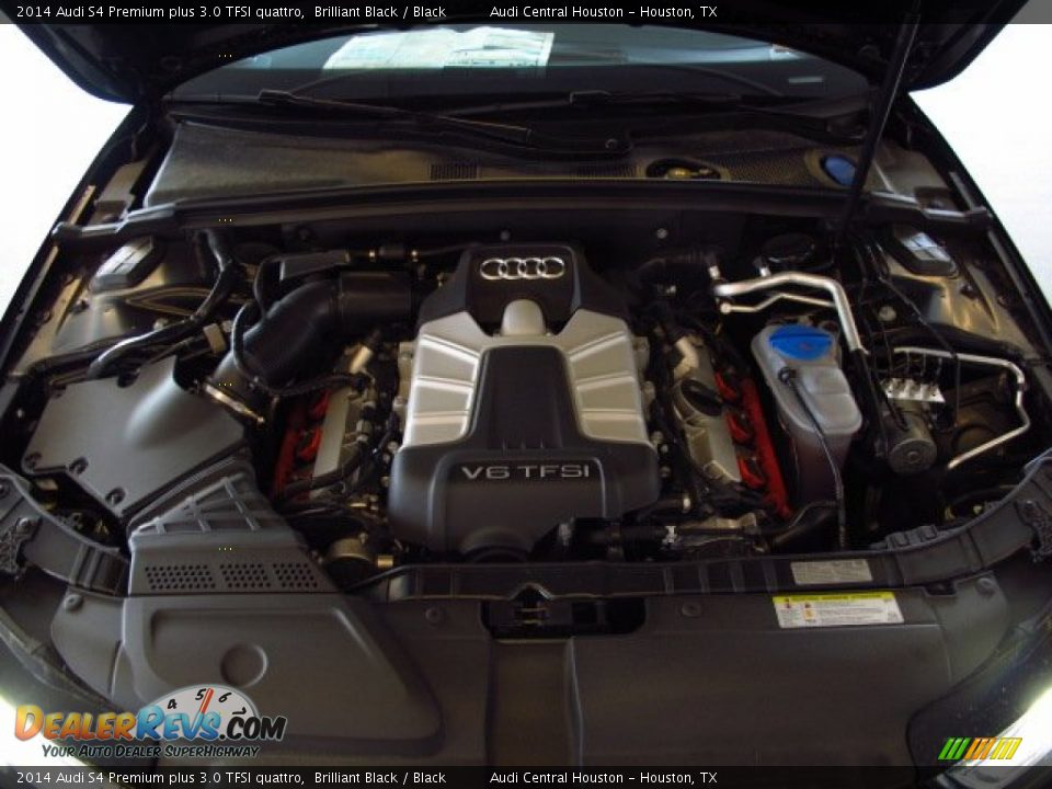 2014 Audi S4 Premium plus 3.0 TFSI quattro Brilliant Black / Black Photo #25