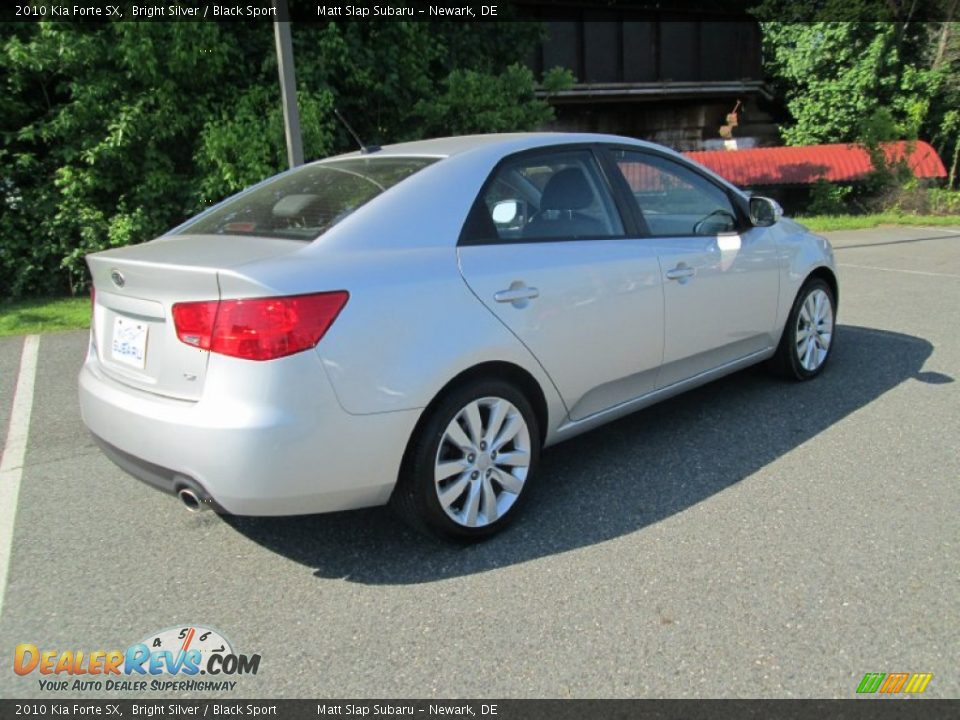 2010 Kia Forte SX Bright Silver / Black Sport Photo #6