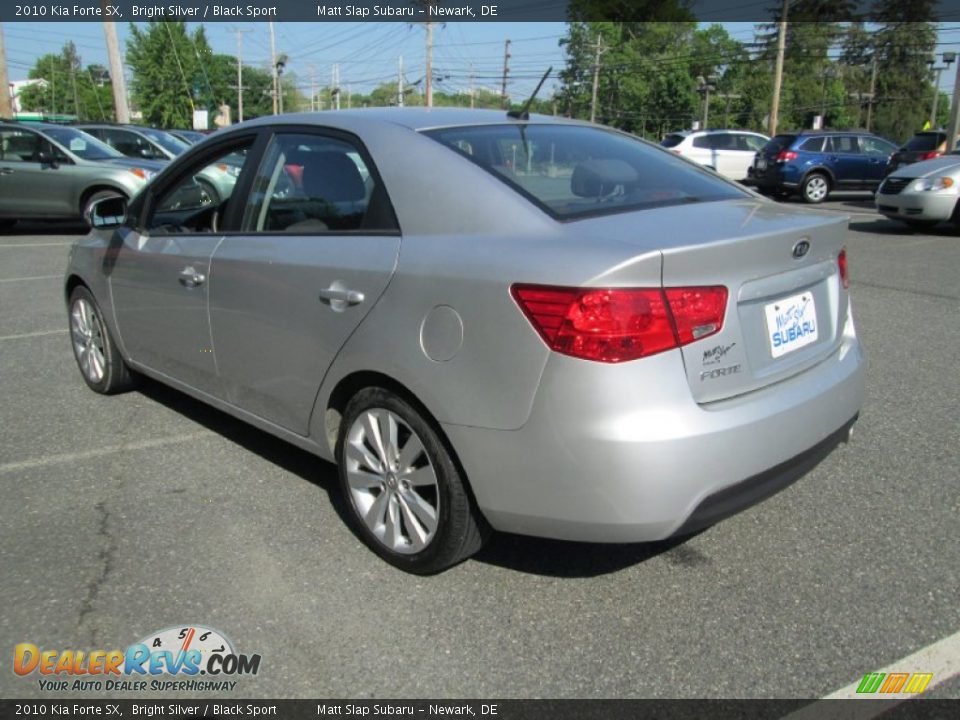 2010 Kia Forte SX Bright Silver / Black Sport Photo #8