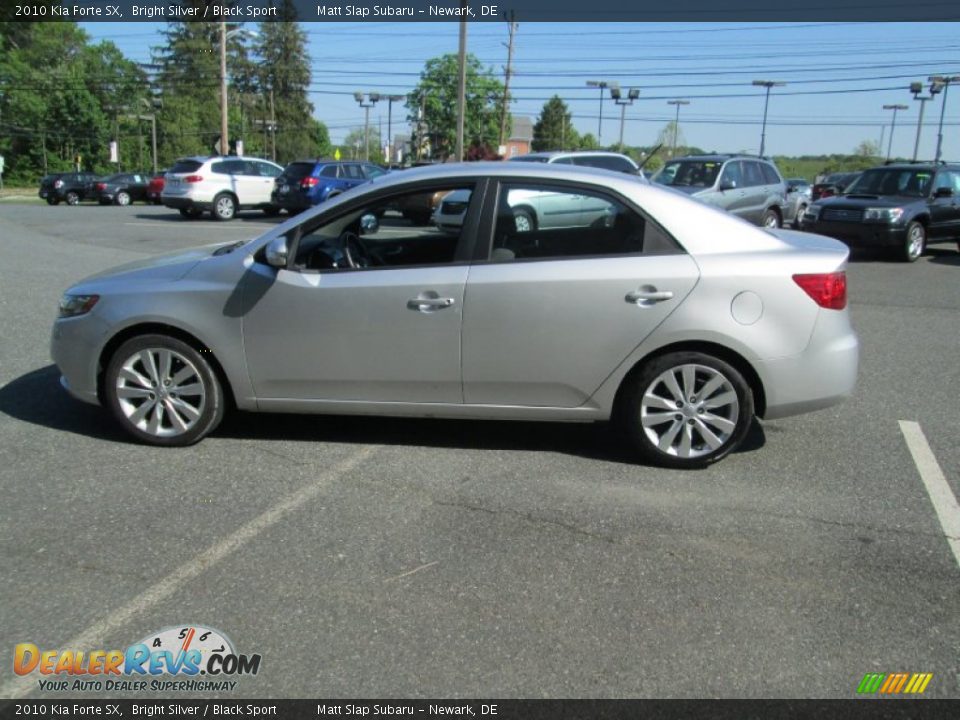 2010 Kia Forte SX Bright Silver / Black Sport Photo #9