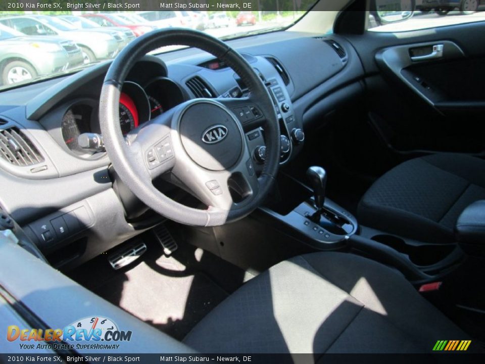 2010 Kia Forte SX Bright Silver / Black Sport Photo #10