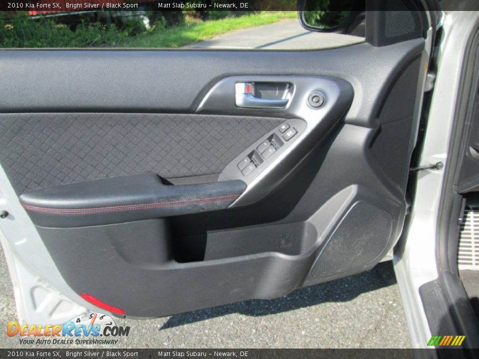 2010 Kia Forte SX Bright Silver / Black Sport Photo #12