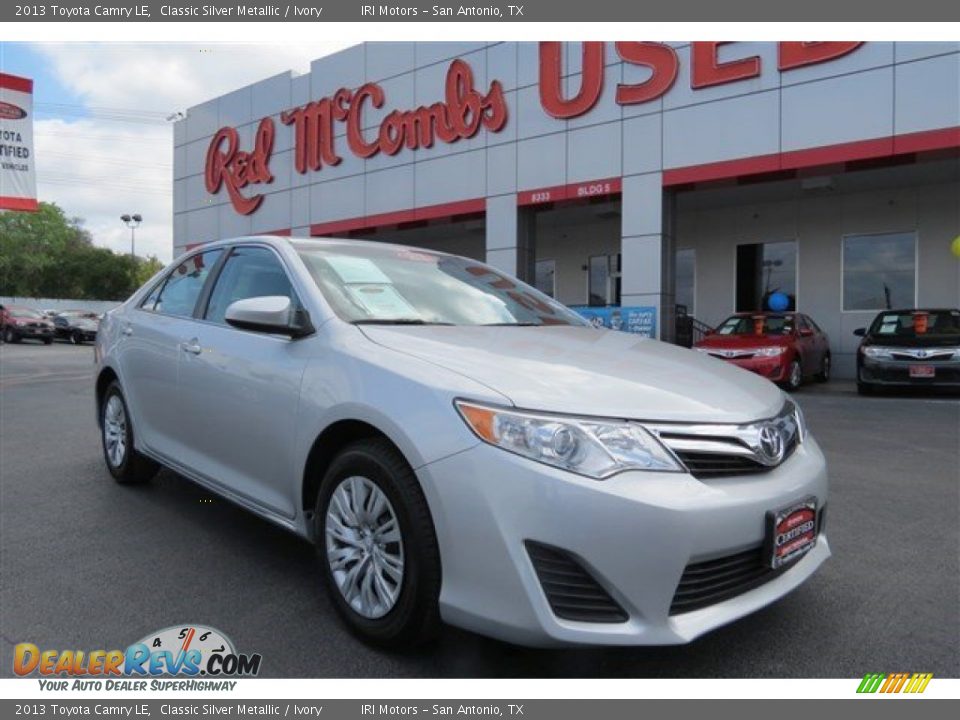 2013 Toyota Camry LE Classic Silver Metallic / Ivory Photo #1
