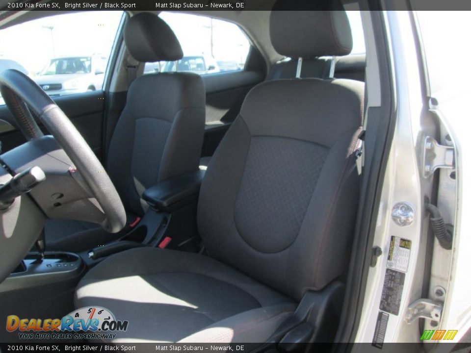 2010 Kia Forte SX Bright Silver / Black Sport Photo #13