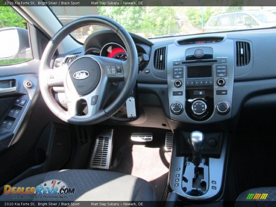 2010 Kia Forte SX Bright Silver / Black Sport Photo #15