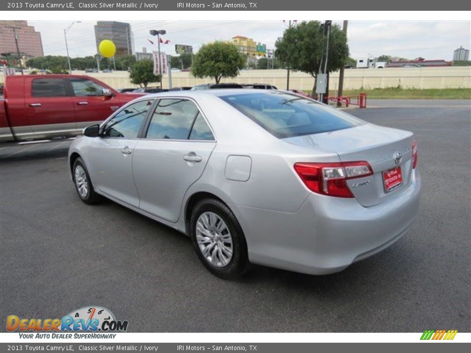 2013 Toyota Camry LE Classic Silver Metallic / Ivory Photo #5