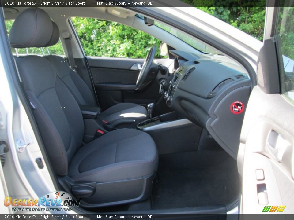2010 Kia Forte SX Bright Silver / Black Sport Photo #16