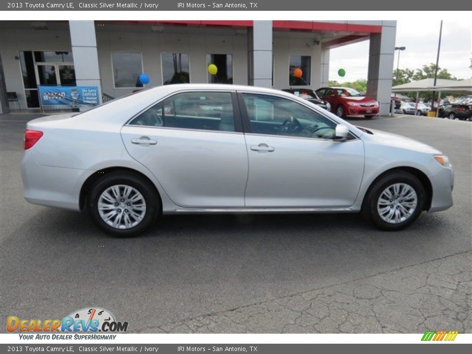 2013 Toyota Camry LE Classic Silver Metallic / Ivory Photo #8