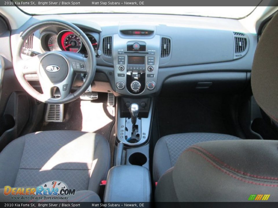 2010 Kia Forte SX Bright Silver / Black Sport Photo #22
