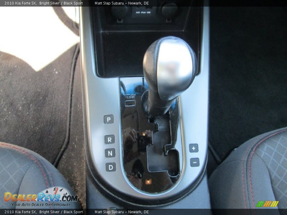 2010 Kia Forte SX Bright Silver / Black Sport Photo #24