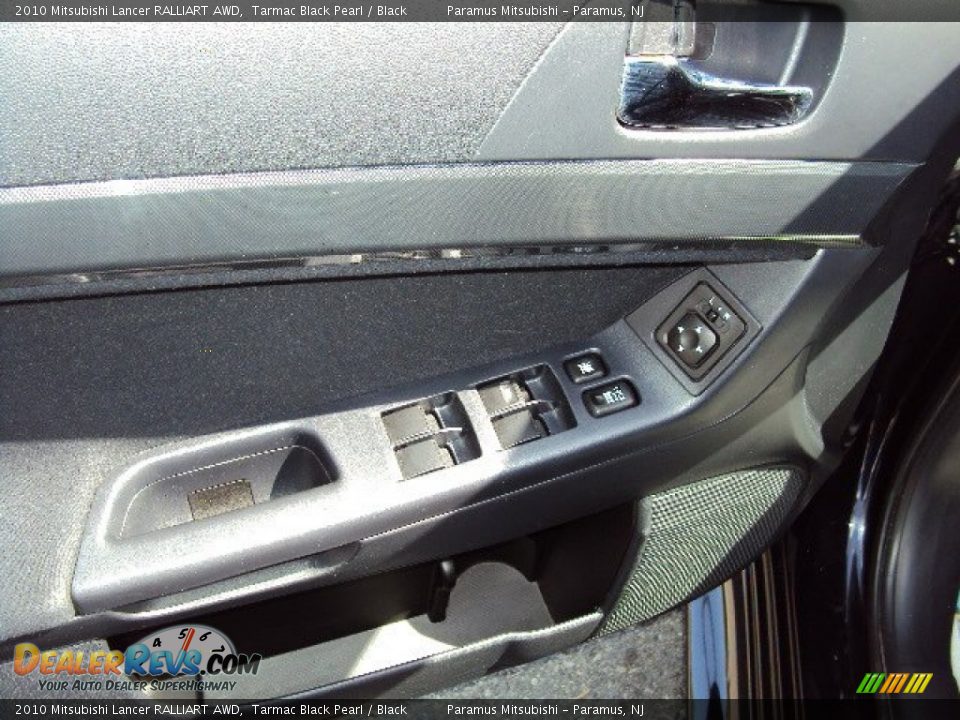 2010 Mitsubishi Lancer RALLIART AWD Tarmac Black Pearl / Black Photo #9