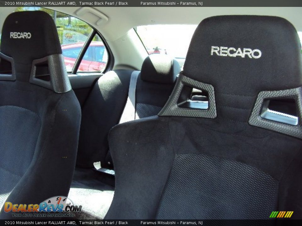 2010 Mitsubishi Lancer RALLIART AWD Tarmac Black Pearl / Black Photo #11