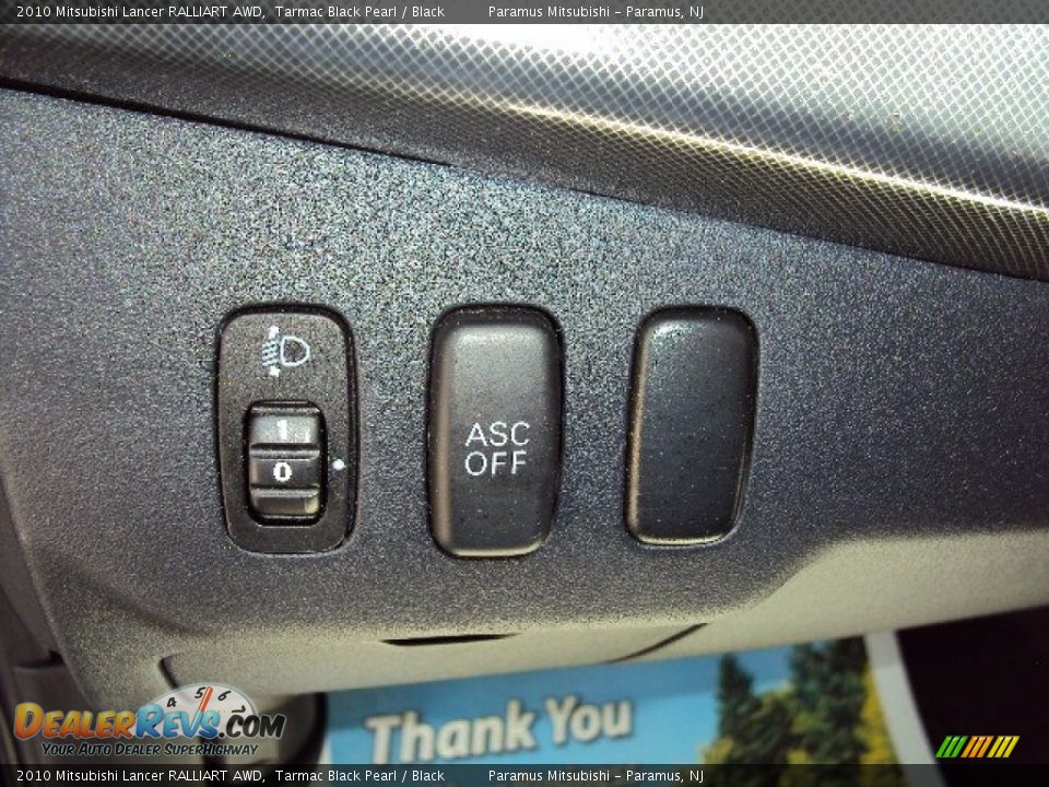 2010 Mitsubishi Lancer RALLIART AWD Tarmac Black Pearl / Black Photo #13