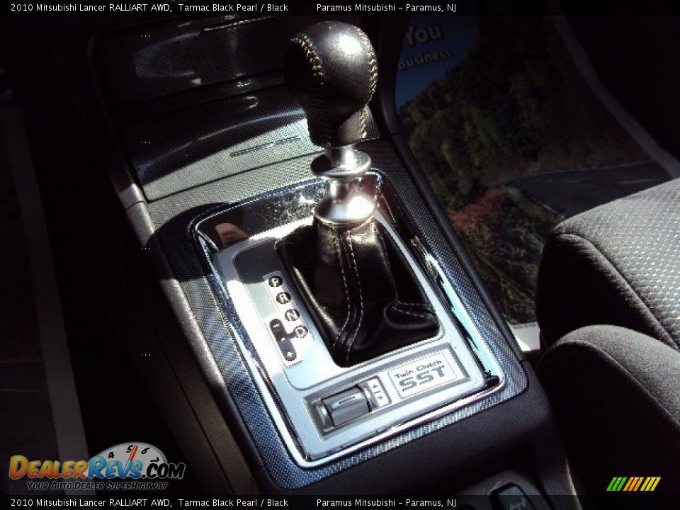 2010 Mitsubishi Lancer RALLIART AWD Tarmac Black Pearl / Black Photo #17