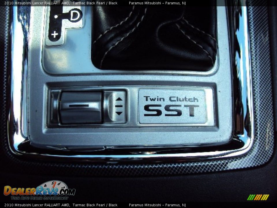 2010 Mitsubishi Lancer RALLIART AWD Tarmac Black Pearl / Black Photo #18