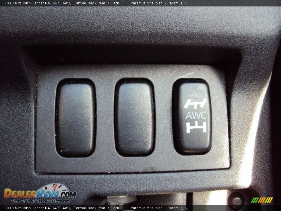 2010 Mitsubishi Lancer RALLIART AWD Tarmac Black Pearl / Black Photo #19