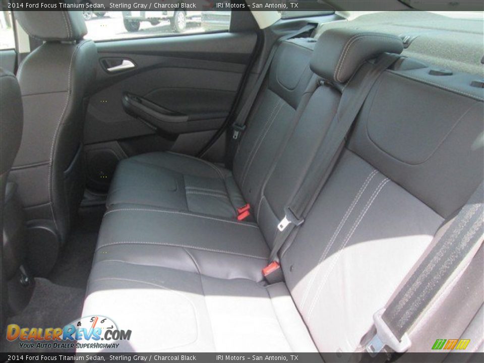 2014 Ford Focus Titanium Sedan Sterling Gray / Charcoal Black Photo #11