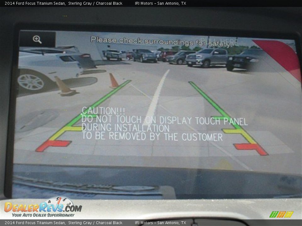 2014 Ford Focus Titanium Sedan Sterling Gray / Charcoal Black Photo #12
