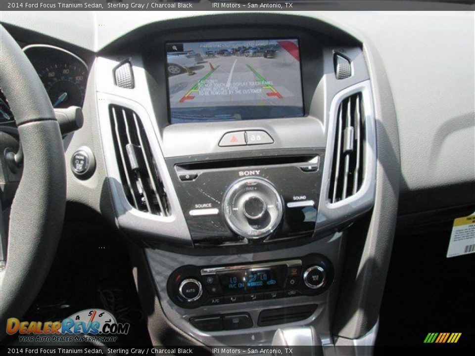 2014 Ford Focus Titanium Sedan Sterling Gray / Charcoal Black Photo #13