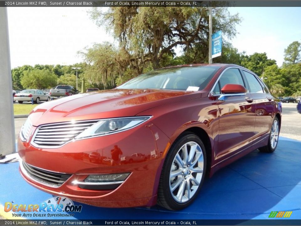 2014 Lincoln MKZ FWD Sunset / Charcoal Black Photo #1
