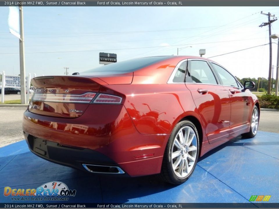 2014 Lincoln MKZ FWD Sunset / Charcoal Black Photo #5