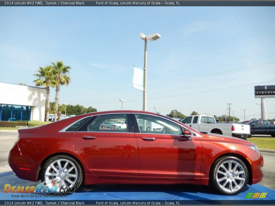 2014 Lincoln MKZ FWD Sunset / Charcoal Black Photo #6