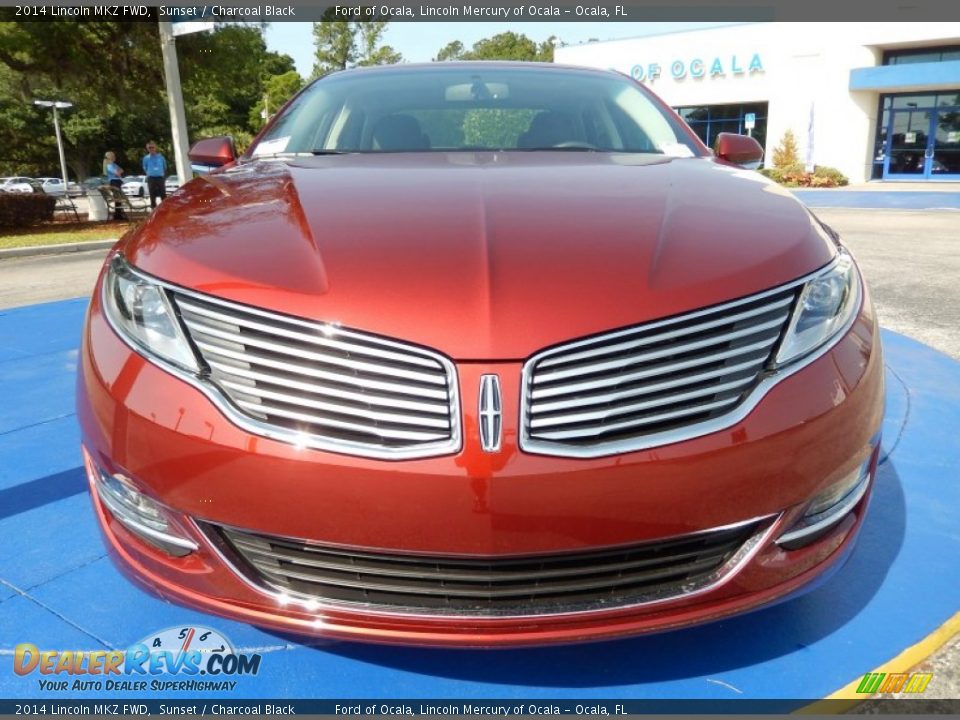 2014 Lincoln MKZ FWD Sunset / Charcoal Black Photo #8