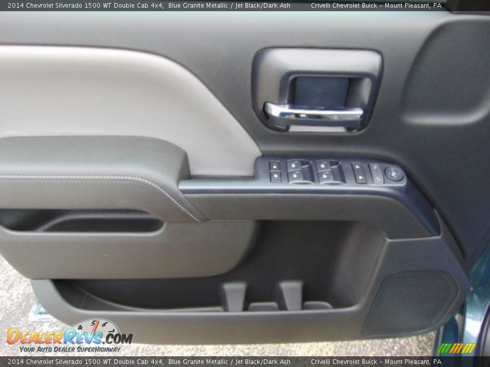 2014 Chevrolet Silverado 1500 WT Double Cab 4x4 Blue Granite Metallic / Jet Black/Dark Ash Photo #8