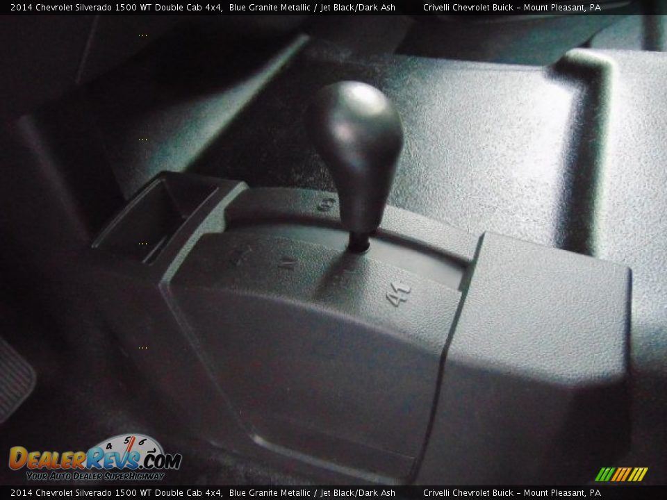 2014 Chevrolet Silverado 1500 WT Double Cab 4x4 Blue Granite Metallic / Jet Black/Dark Ash Photo #11