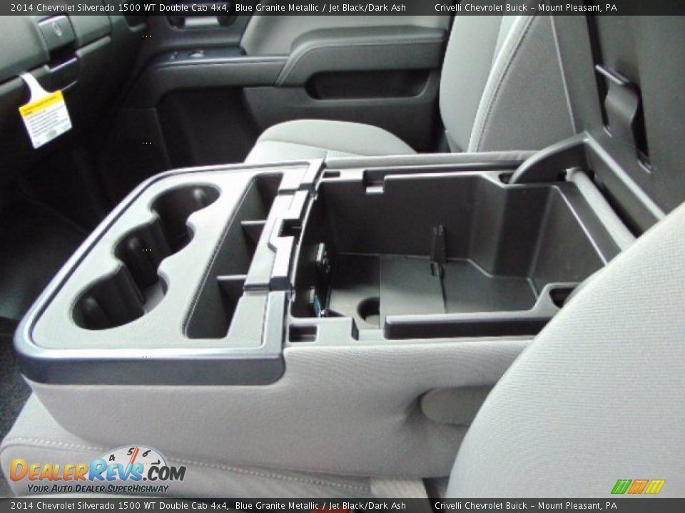 2014 Chevrolet Silverado 1500 WT Double Cab 4x4 Blue Granite Metallic / Jet Black/Dark Ash Photo #12