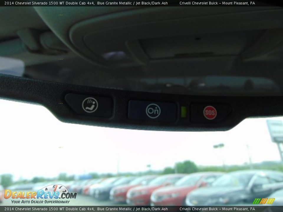 2014 Chevrolet Silverado 1500 WT Double Cab 4x4 Blue Granite Metallic / Jet Black/Dark Ash Photo #13