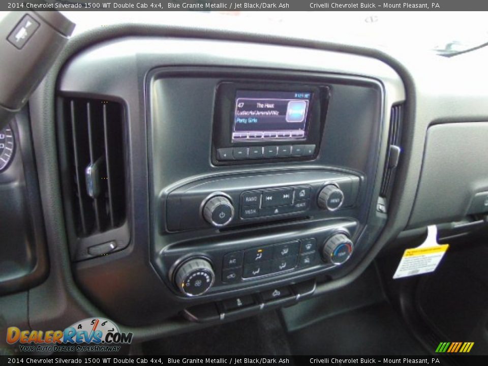 2014 Chevrolet Silverado 1500 WT Double Cab 4x4 Blue Granite Metallic / Jet Black/Dark Ash Photo #14