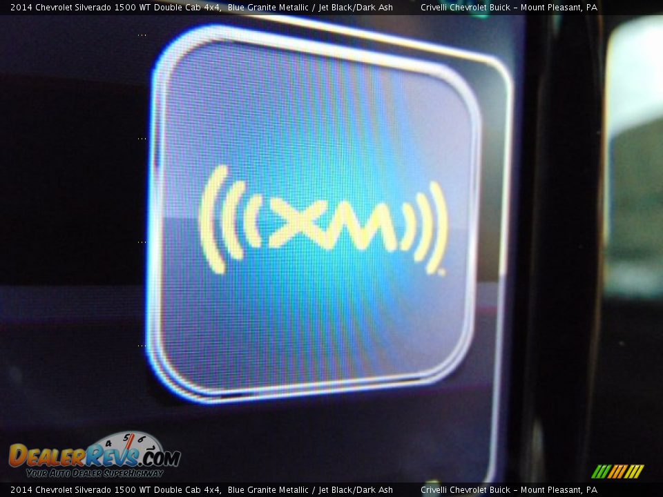 2014 Chevrolet Silverado 1500 WT Double Cab 4x4 Blue Granite Metallic / Jet Black/Dark Ash Photo #15