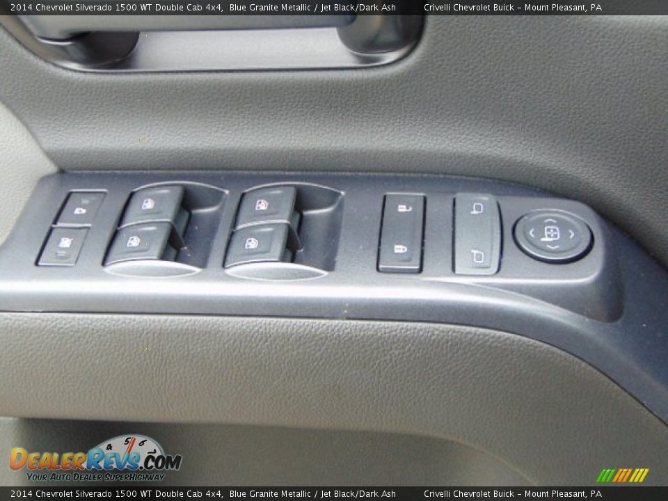 2014 Chevrolet Silverado 1500 WT Double Cab 4x4 Blue Granite Metallic / Jet Black/Dark Ash Photo #16