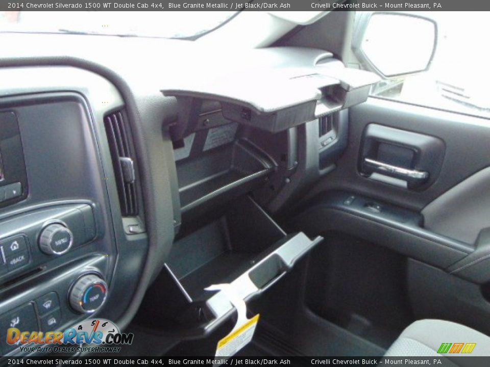 2014 Chevrolet Silverado 1500 WT Double Cab 4x4 Blue Granite Metallic / Jet Black/Dark Ash Photo #17