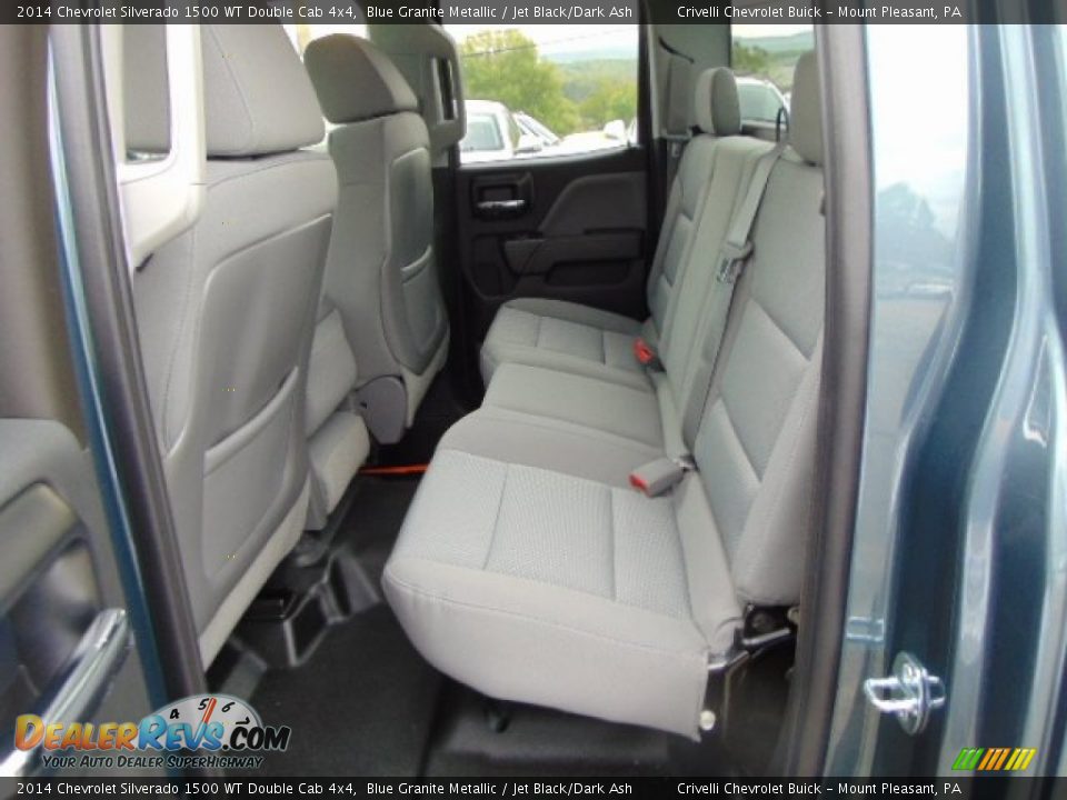 2014 Chevrolet Silverado 1500 WT Double Cab 4x4 Blue Granite Metallic / Jet Black/Dark Ash Photo #18