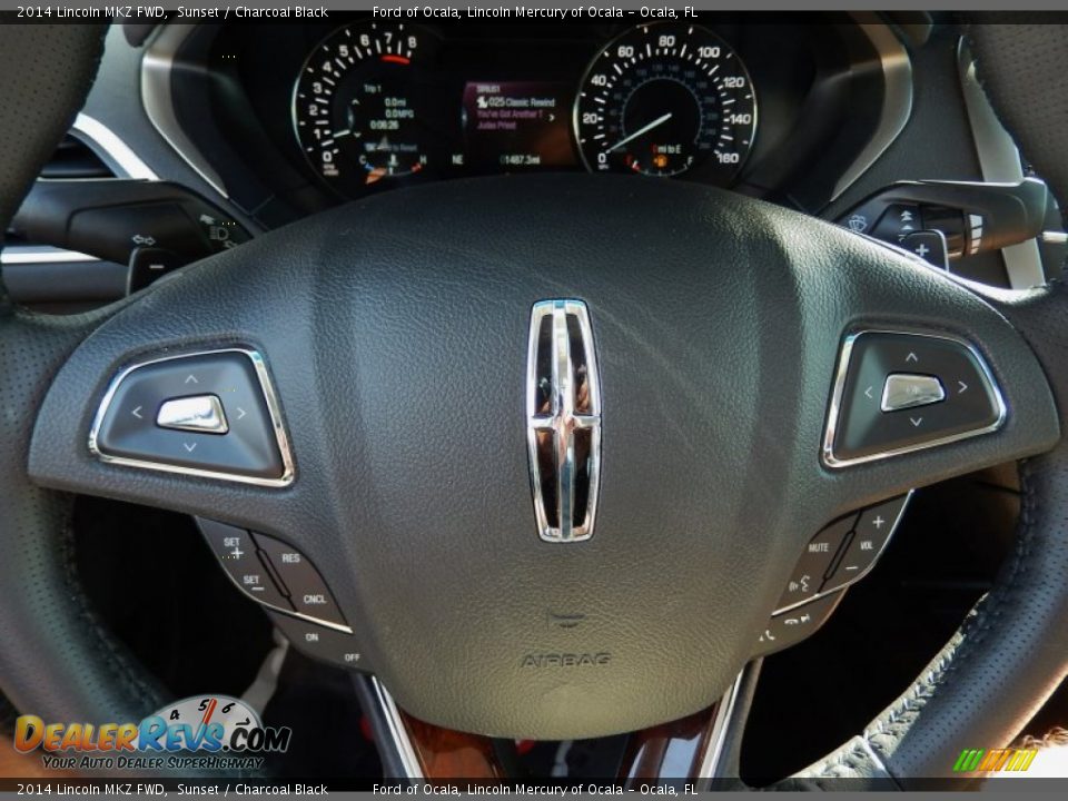 2014 Lincoln MKZ FWD Sunset / Charcoal Black Photo #25
