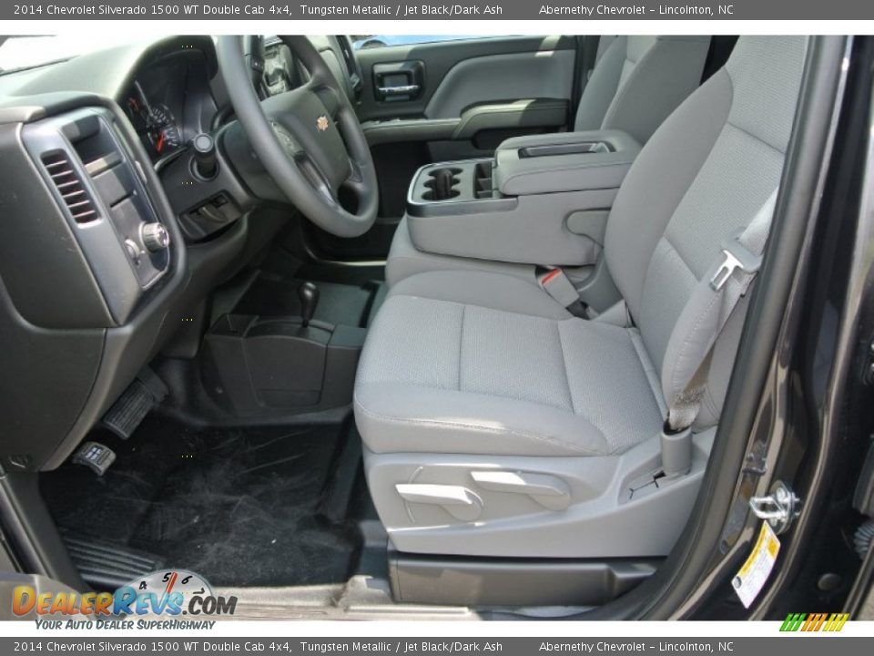 2014 Chevrolet Silverado 1500 WT Double Cab 4x4 Tungsten Metallic / Jet Black/Dark Ash Photo #8