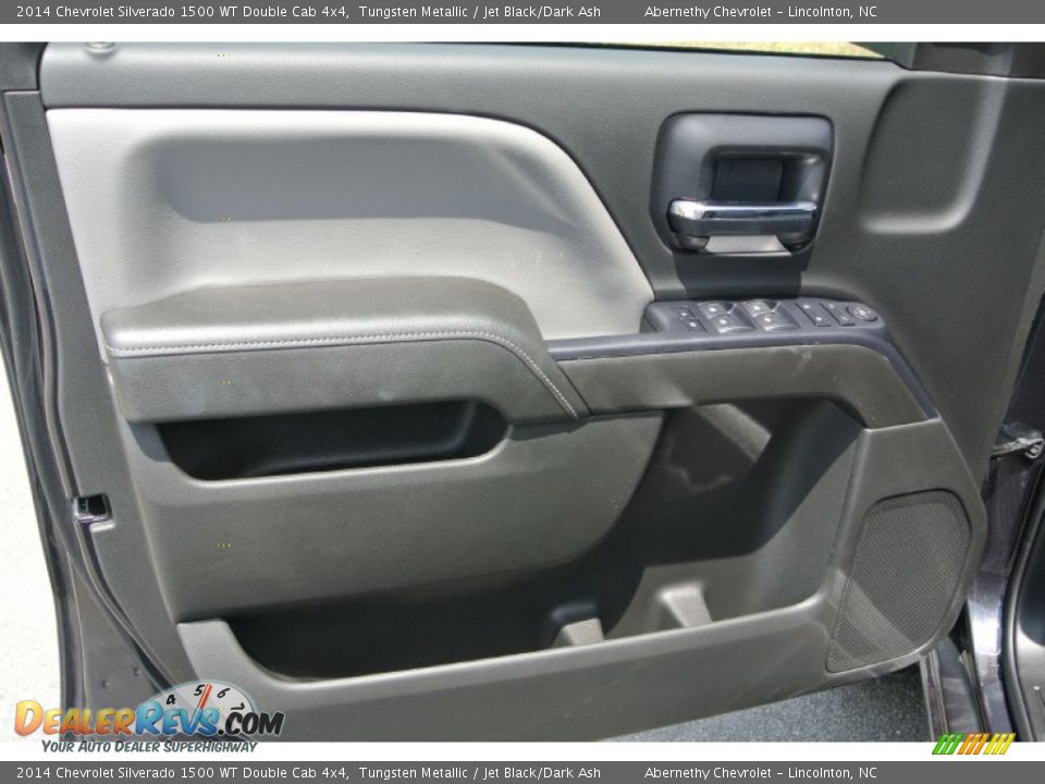 2014 Chevrolet Silverado 1500 WT Double Cab 4x4 Tungsten Metallic / Jet Black/Dark Ash Photo #9